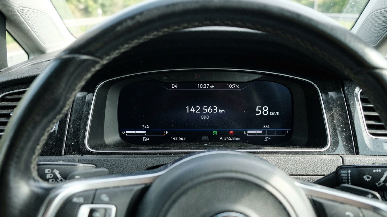 What does a logical mileage reading mean?